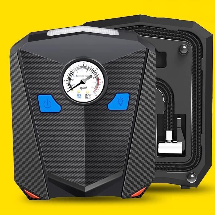 Compresseur D’air 12V Électrique Pompe De Gonfleur Pneu Voiture Vélo Moto Bouée