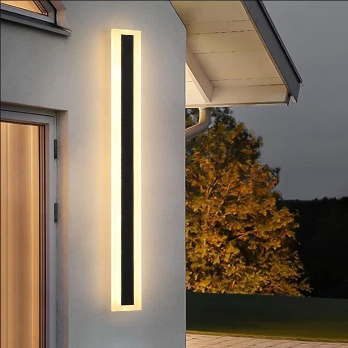 Applique Longue Murale Extérieur,Aplique Mural Extérieur Led 12W,60Cm