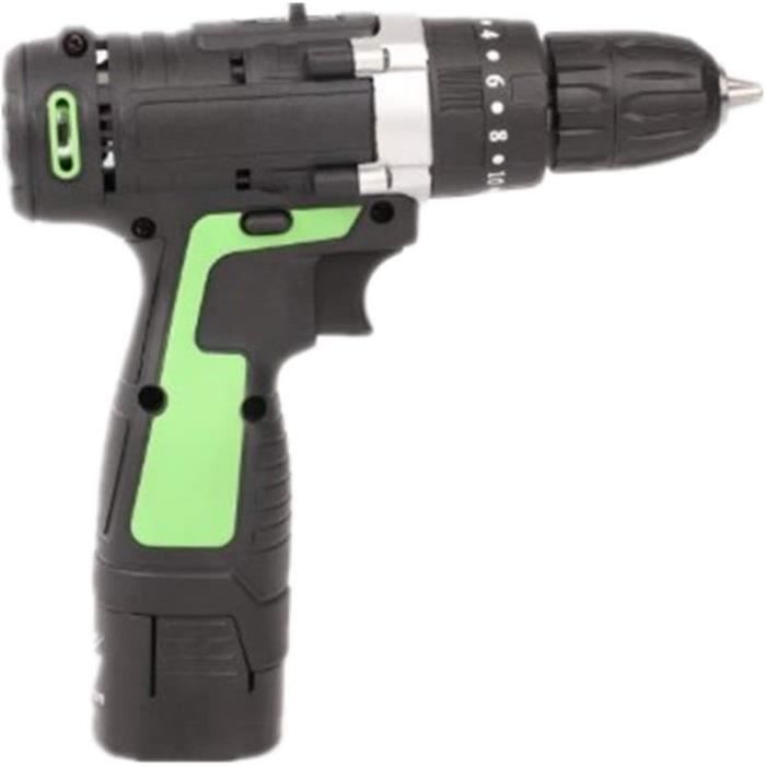 Perceuse-visseuse 18V Black avec accessoires + 2 batteries 3Ah