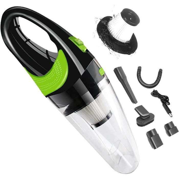 Aspirateur à Main 6en1 ZUSKYZU 22000Pa - Sans Fil 7800mAh - Brise-vitre Et Coupe-ceinture