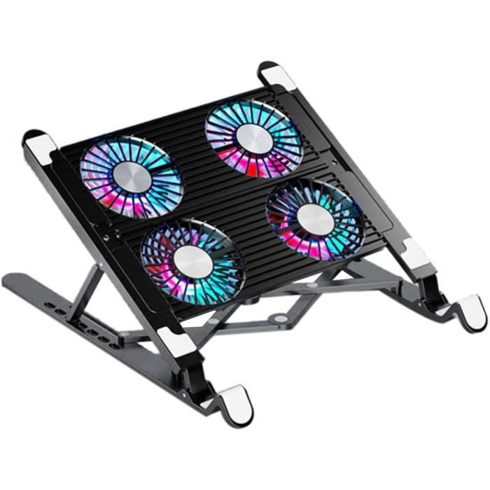 COOLPAD | Tapis de refroidissement en aluminium avec deux ventilateurs réglables