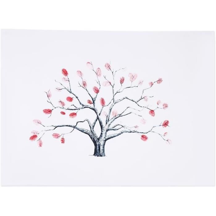 Peinture D'Empreintes Digitales, Toile De Signature, Anti-Perforation, Anti-Rayures, 30 X 40 Cm