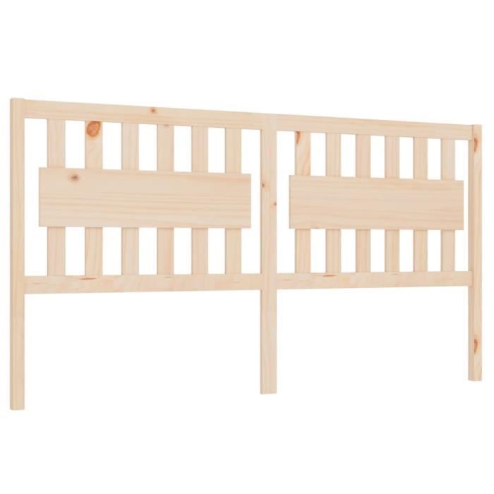VidaXL Tête De Lit Blanc 206x4x100 Cm Bois Massif De Pin 818641