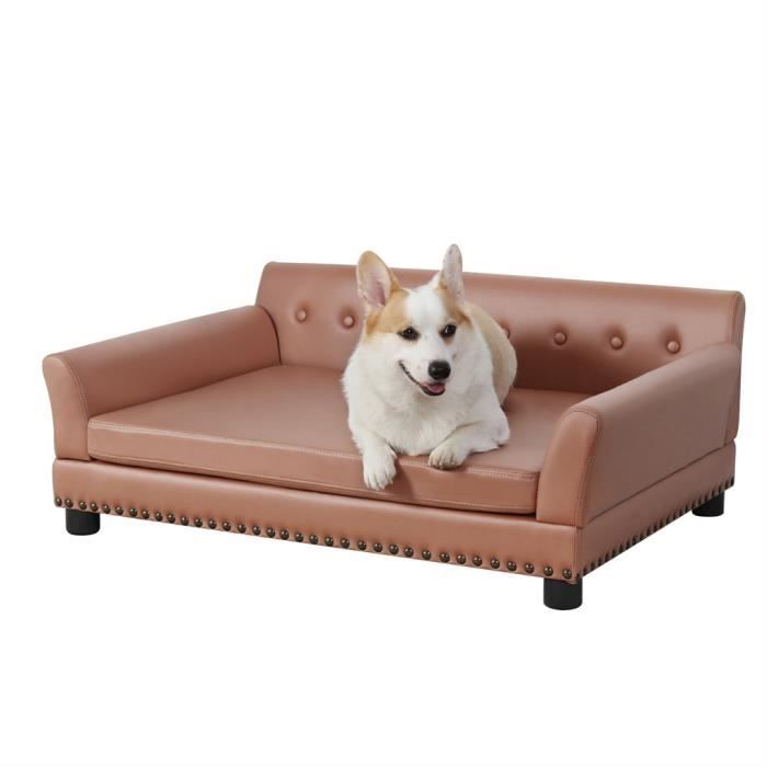 Comparer les prix de Canapé Chien Grande Taille Fauteuil pour Grand Chiens Lit Surélevé sur Pieds 102x72x40cm