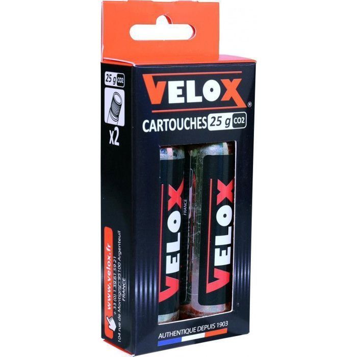 CARTOUCHES CO2 VELOX® 25 g (Lot de 2)