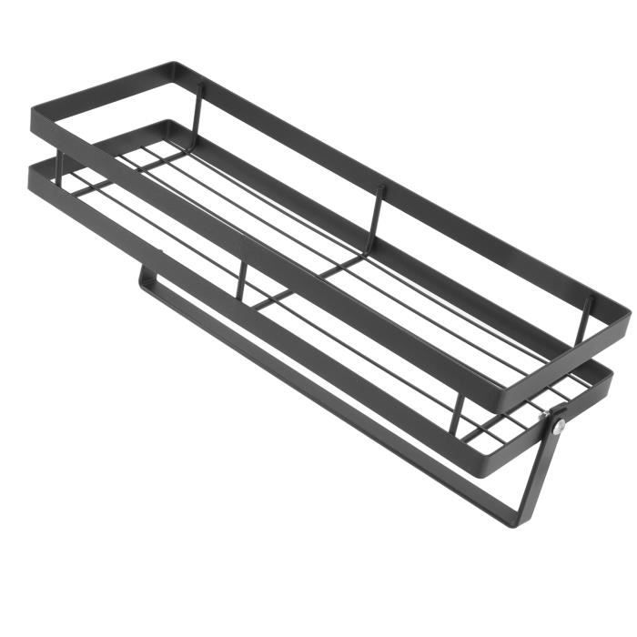 Support Mural Organisateur En Acier Inox - 25 Cm, Pour épices, Shampoing, Cuisine, Salle De Bain - 2
