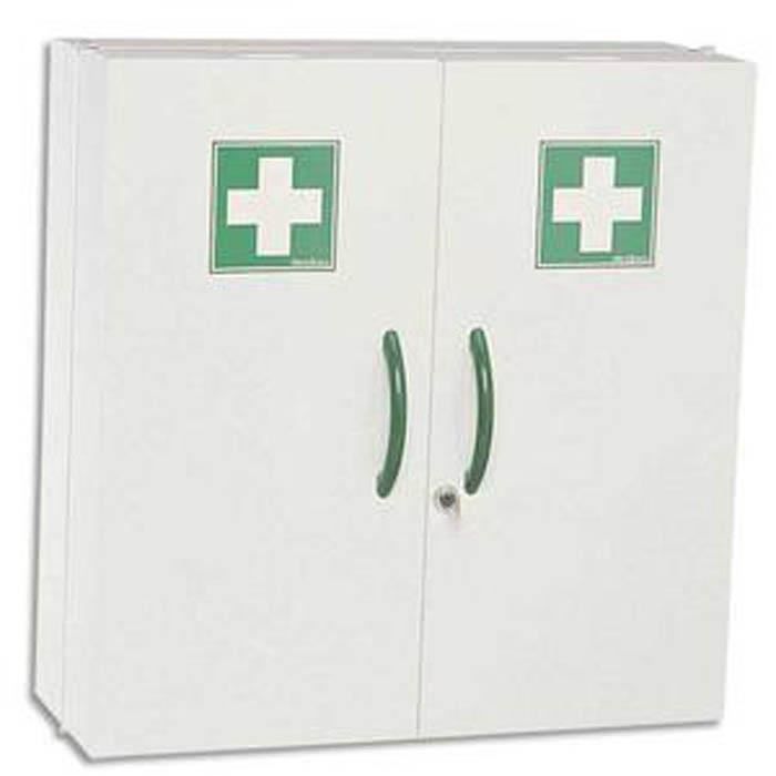 Armoire A Pharmacie Blanche 2 Portes Fermeture Magnetique Et Serrure A Cle L52 X H54 X P20 Cm Achat Vente Armoire A Pharmacie Armoire A Pharmacie Cdiscount