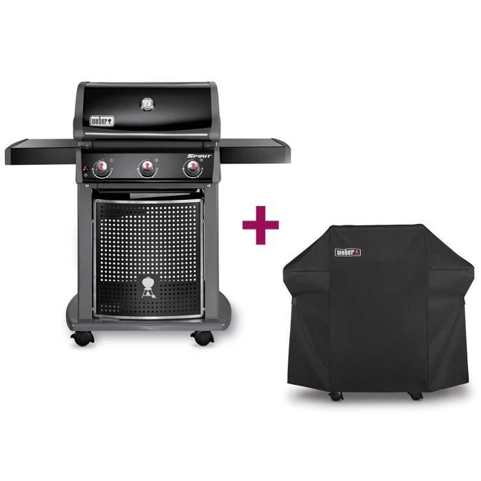 Housse De Barbecue Green Club – Compatible Weber Spirit II E-310 – Oxford 600D, Imperméable, Anti-UV, Avec Cordon De Serrage Et Sac De Rangement