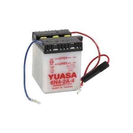 YUASA - Batterie Moto 6V Avec Entretien Sans Pack Acide 6N4-2A-4