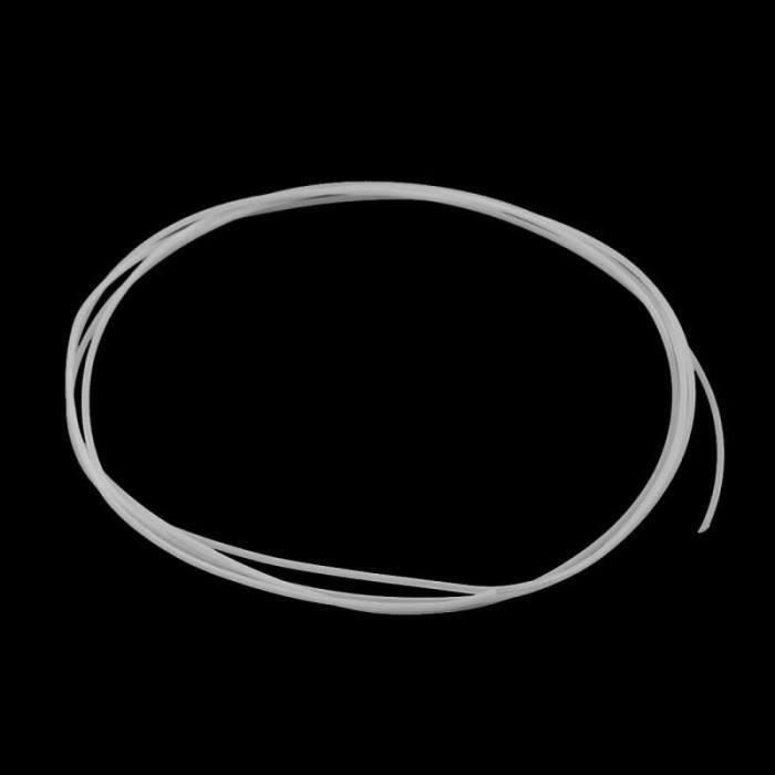 Tube PTFE 0.6x1mm - 2 Mètres, Haute Lubrification, Résistance -70°C à +200°C, Pour électronique/mécanique