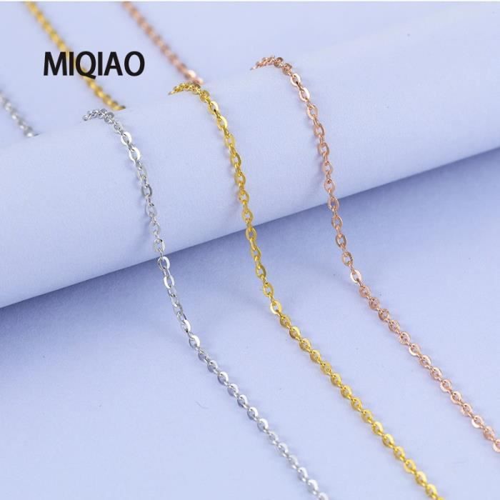 Collier Unisexe Tumundo - Chaîne Texturée Argenté/doré/noir - Longueurs 50/55/60 Cm