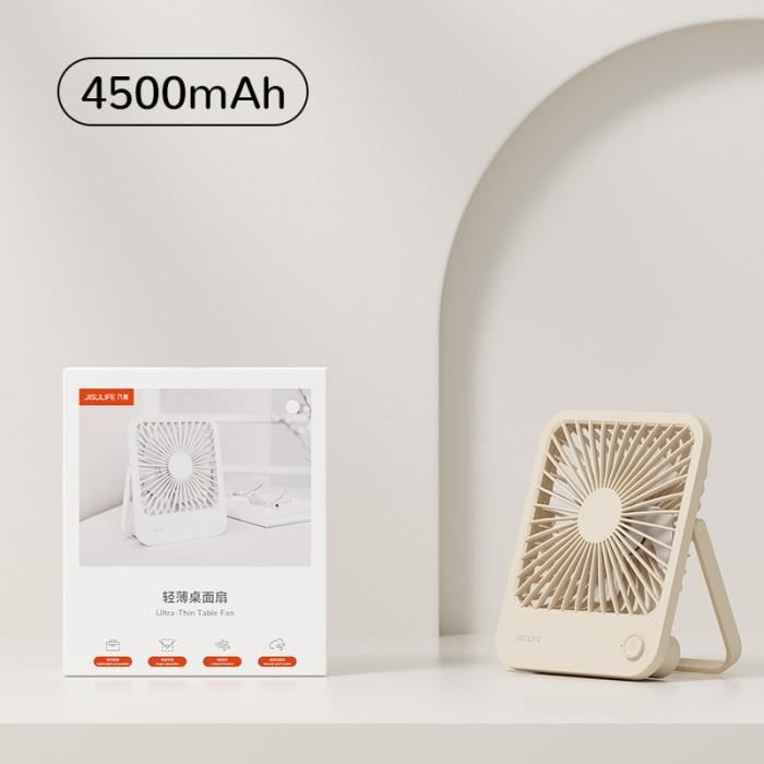Ventilateur De Bureau USB Silencieux 100 Vitesses – Rechargeable, Ultra Puissant & Portable Pour Maison, Bureau, Voiture