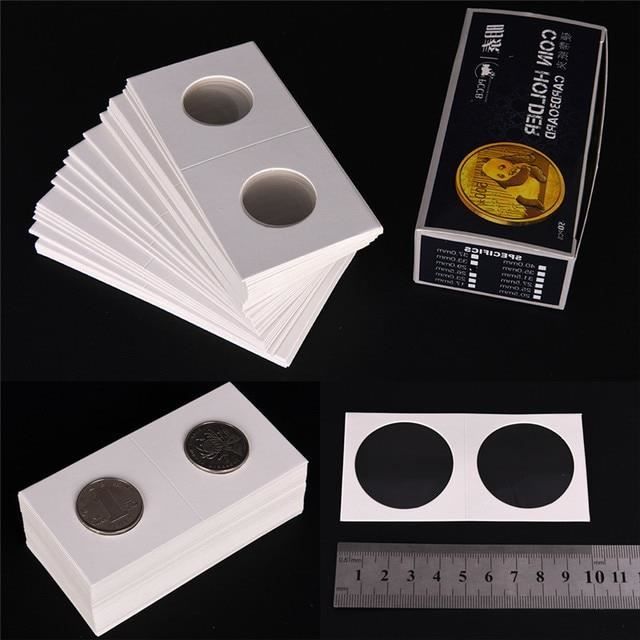 Boîte De Rangement Pour Pièces – 12 Tailles De Supports (17,5 à 40 Mm) – Carton Protecteur Pour Collectionneurs – Jusqu'à 50 Pièces