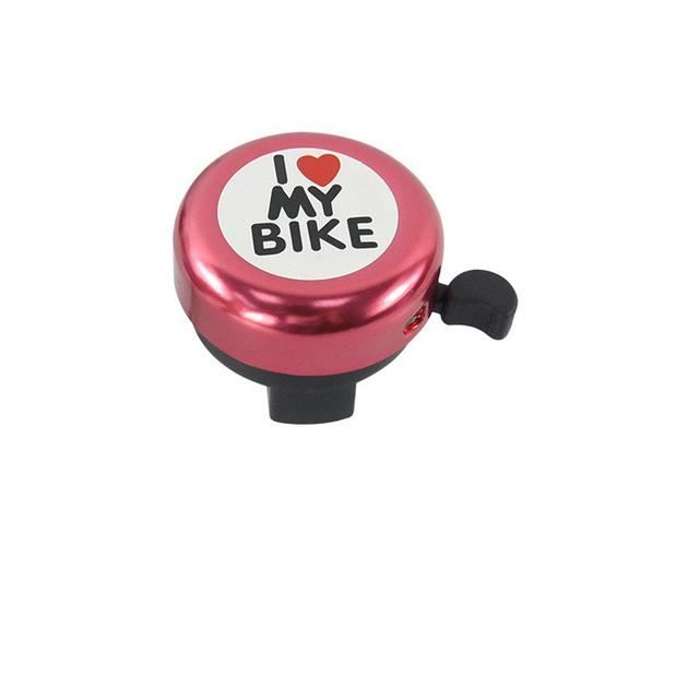 Sonnette De Vélo Mini Alliage Aluminium 80dB - Double Sonnette Ultra Forte Et Longue Portée - Rouge - Guidon 22mm