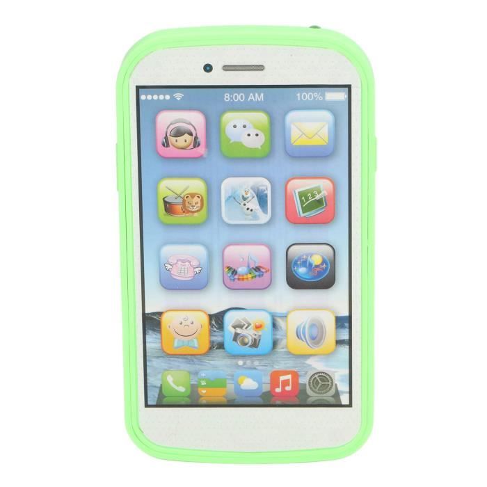 Jouet Téléphone Pour Enfants, Téléphone Jouet Pour Bébé Antique Inn Jouets Telephone A Cadran Rotatif En Bois Imitatio Amz B