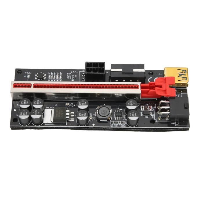 LAN - Carte adaptateur PCIE Riser 1x à 16x carte adaptateur blindée ...