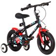 Vélo pour enfants 12 pouces Noir et rouge-1