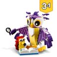 LEGO® 31125 Creator 3 en 1 Fabuleuses Créatures De La Forêt, Du Lapin à la Chouette en Passant par l'Écureuil, Figurines d'Animaux-1