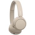 Sony WH-CH520 Micro-casque supra-auriculaire Bluetooth Stereo beige Suppression du bruit du microphone Affichage de la-1