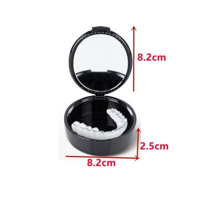 Boîte De Rangement Pour Prothèses Dentaires – étui Portable Avec Fermeture Magnétique – Facile à Nettoyer – Noir