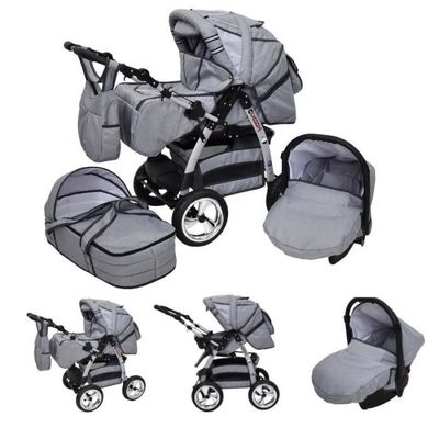 Poussette King by Lux4Kids rose l opard beige Cdiscount