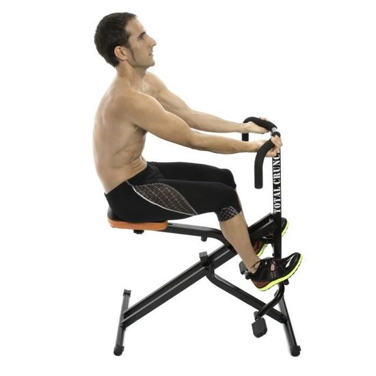 Total Crunch Appareil de cardio training noir en m tal