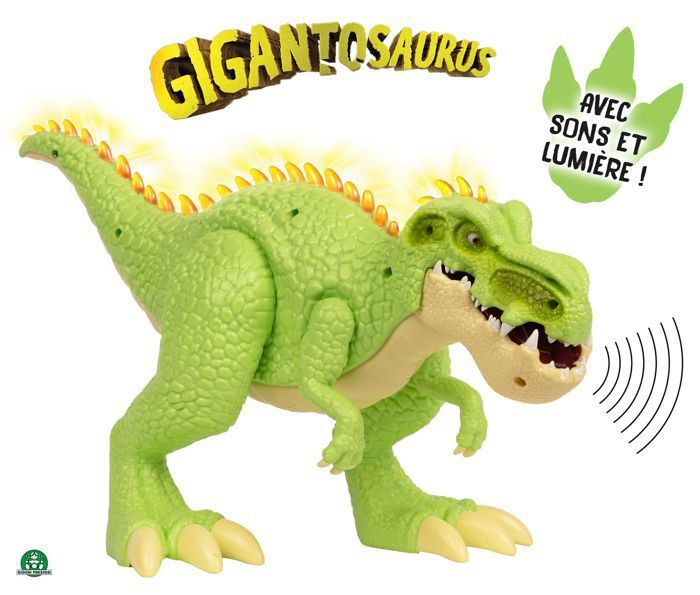 GIGANTOSAURUS Dinosaure Personnage de 30 cm Avec effets sonores