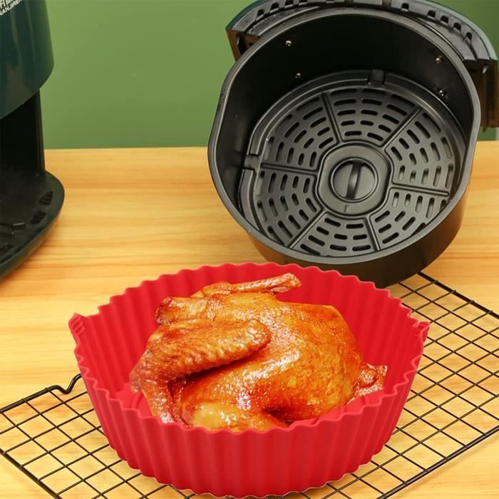 Casserole en silicone pour friteuse à air comprimé - Tapis en silicone avec  gants - Résistant à la chaleur - Réutilisable - A[O1854] - Cdiscount  Electroménager