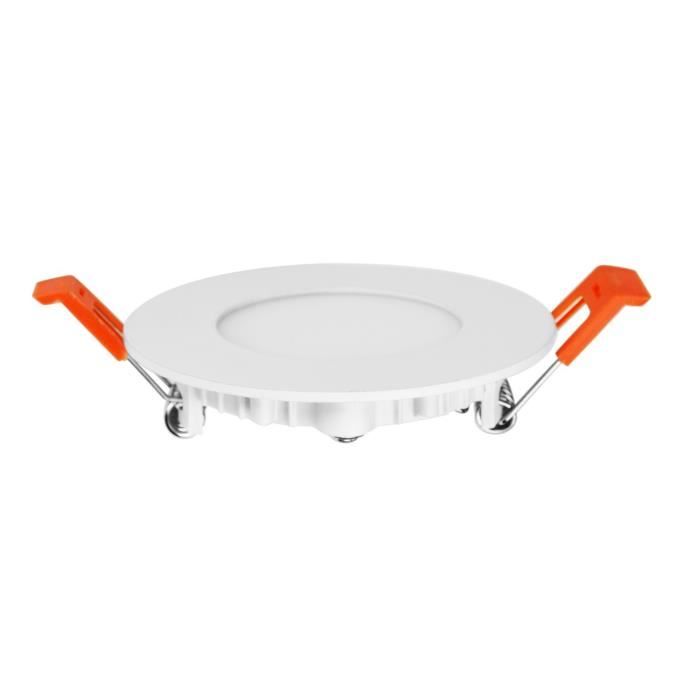 Lot De 20 Spots LED Encastrables Extra-plats - 3W, Blanc Froid 6000K, 210 Lumens - Pour Plafond, IP20, Transformateur Intégré