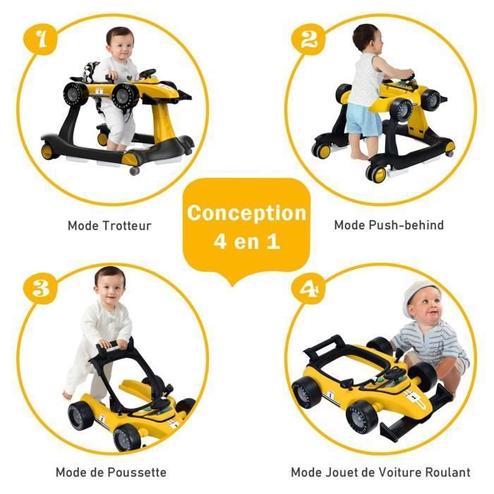 Trotteur balancelle funny team on sale
