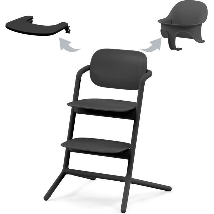 CYBEX Chaise Haute IRIS Or 3en1 Évolutive – Grandit Avec Bébé De 6 Mois à 99 Ans, Bois De Hêtre Naturel, Plateau Et Ensemble Inclus