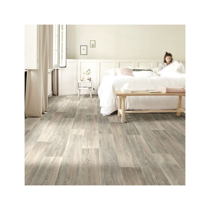 Sol vinyle effet parquet chêne scandinave blond - Rouleau de 3m x 6m ...