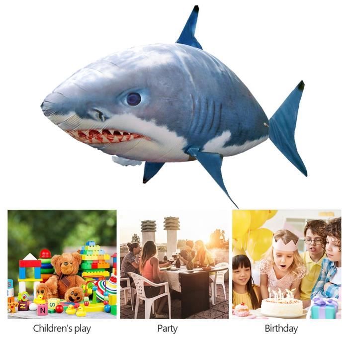 GOTOTOP Poisson gonfl T l commande Flying Shark gonfl RC ballon