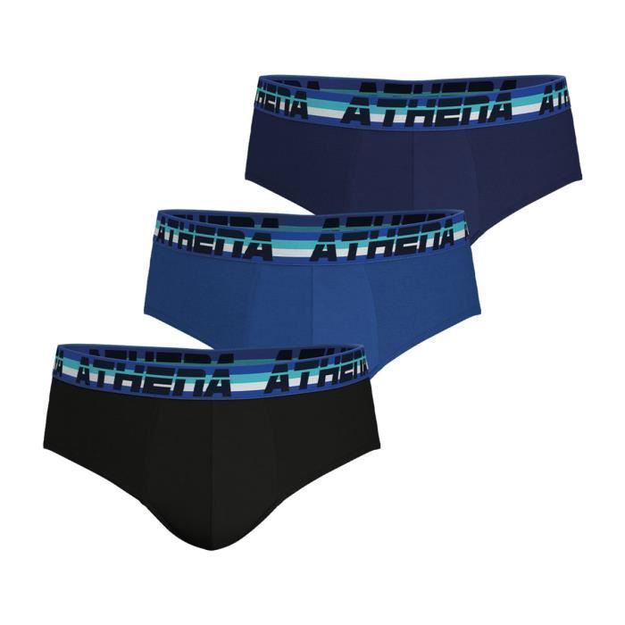 Slip Boxer Homme Athena - Noir - Taille L - Neuf (sans étiquette) - Coton