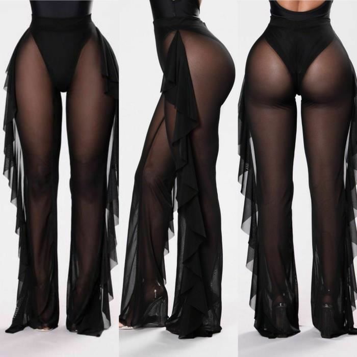 Pantalon de plage transparent hot sale