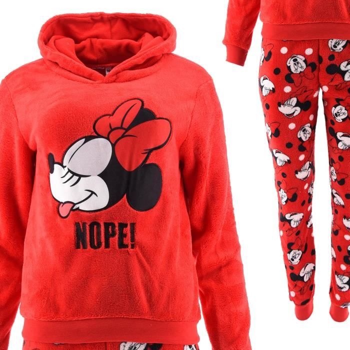 Pyjama minnie 2025 femme polaire
