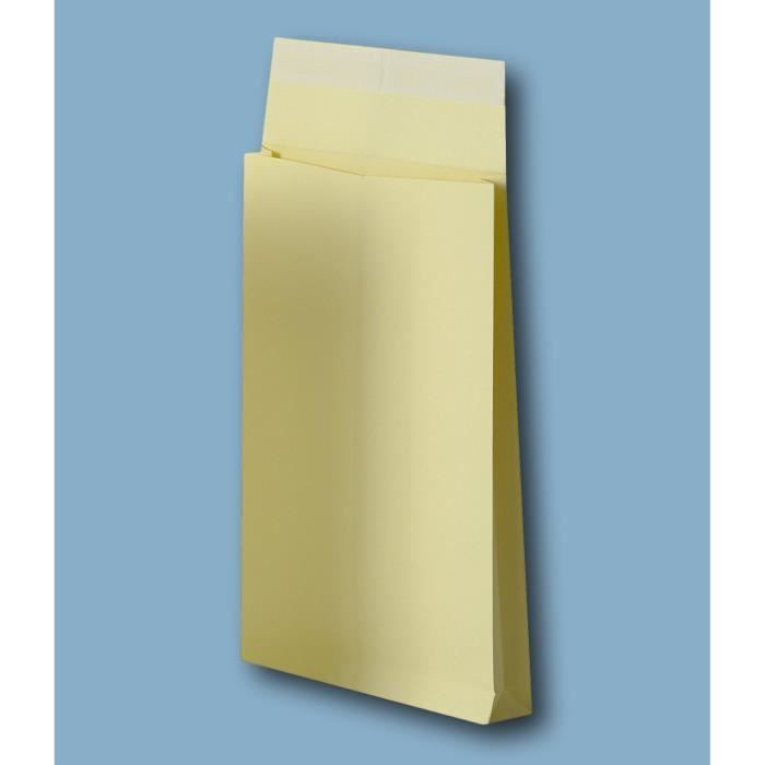 Lot de 50 Grande enveloppe pochette courrier A4 - C4 papier kraft blanc 90g  format 229 x 324 mm une enveloppe blanche avec fermeture - Cdiscount  Beaux-Arts et Loisirs créatifs