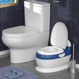 VINTEKY® Pot d'Apprentissage avec son Pippe  Pot Bébé, Toilette éducatif Portable, WC pour Enfants - Bleu-2
