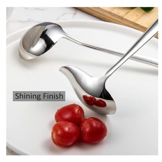 Lot De 2 Louches à Sauce Avec Bec Verseur - Acier Inoxydable - Design élégant Pour Dressage Et Service
