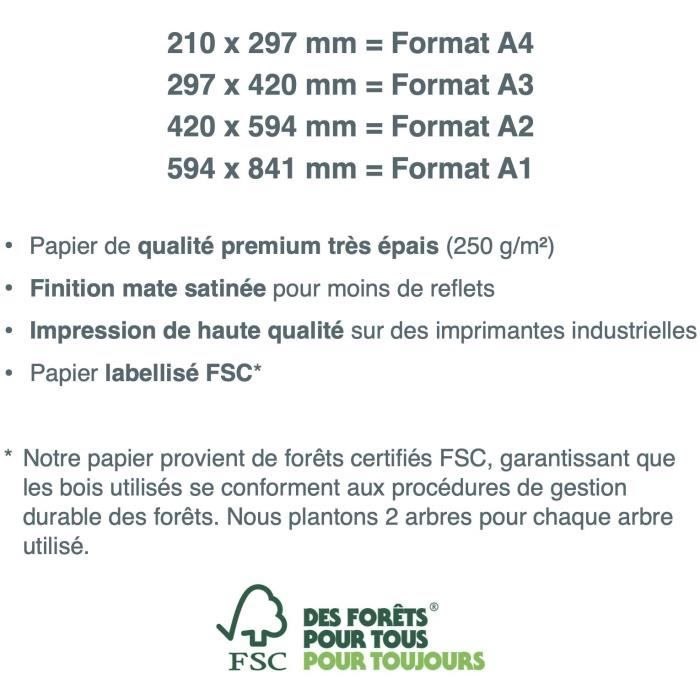 Affiche toilette définition Tableau décoration murale Confectionné