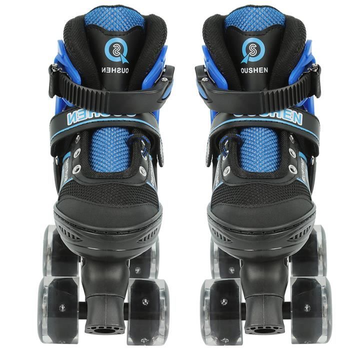 Patins à Roulettes Enfant Bont Ajustables – Bleu/noir – Pointures 27/28 à 9C/10C (neufs Sans Boîte)