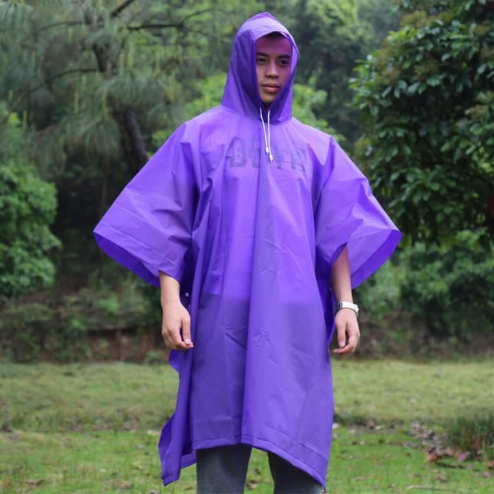 poncho transparent de pluie