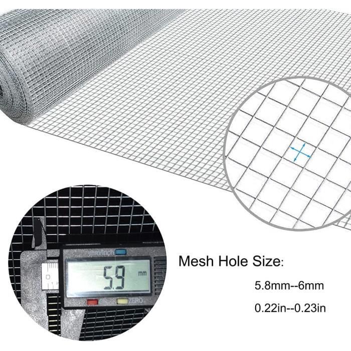 CXanadu 200 mm x 6 m Grille Anti Rongeur,Grillage en Acier Soudé