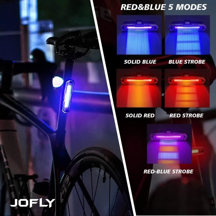 Feu Arriere Velo 110 Lumens Puissant Eclairage Velo Rechargeable Lumiere Velo Avec 5 Modes Pour Lampe Velo Jour Nuit H11 Cdiscount Sport