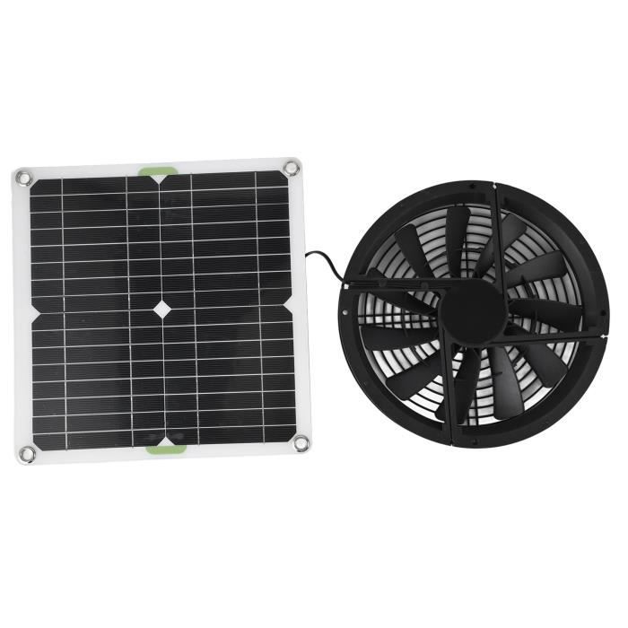 Ventilateur Solaire 10W Pour Abri De Jardin, Poulailler, Serre - Étanche, Automatique, Sans Branchement électrique - 10