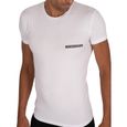 Emporio Armani T-shirt Lounge Crew, Blanc, Homme-3