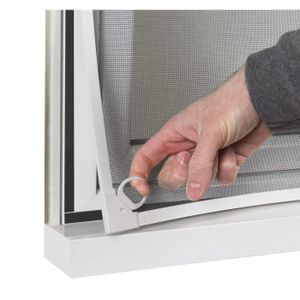 Moustiquaire Magnétique Fenêtre - 200x280cm - Auto-adhésif - Fermeture Automatique - Brun