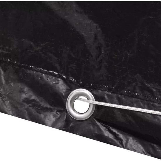 Housse De Protection Pour Table De Jardin Rectangulaire - 150x80x80 Cm - Tissu Oxford 420D Imperméable Anti-UV - Fermeture Cordon Réglable