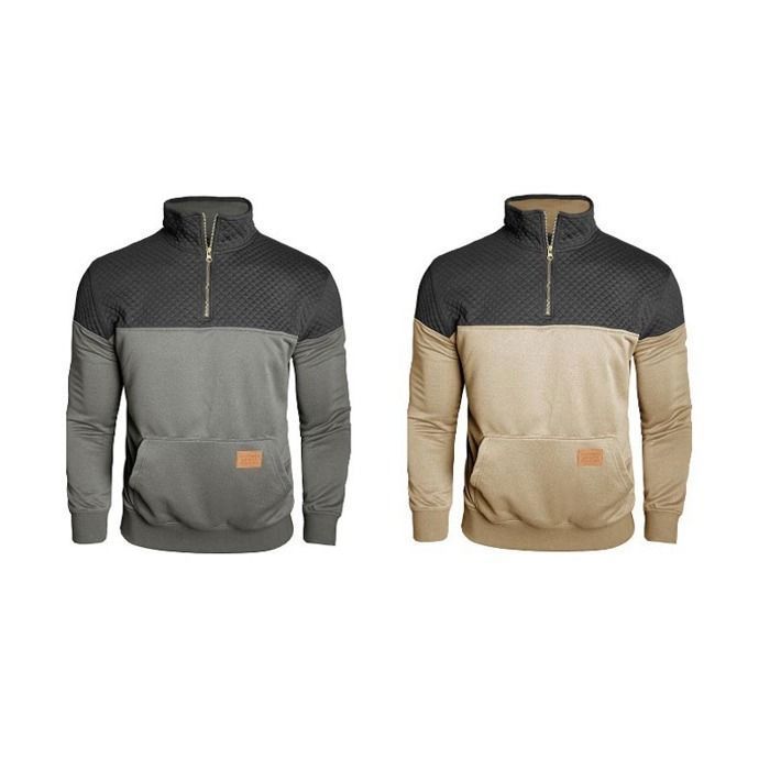 Pull Col Montant Paul & Shark Grande Taille ecru homme grande taille