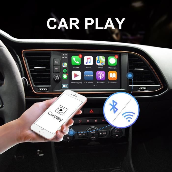 Adaptateur Sans Fil Carplay Ai Box, Android Auto, Pour Audi, Ben, Vw,  Apple, Netflix, , Lecteur Vidéo - Cdiscount Auto